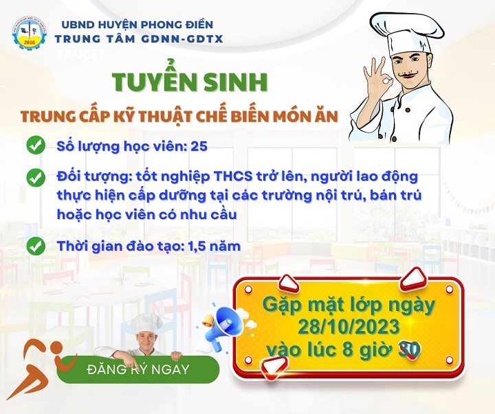 Một số chương trình đạo tạo được tổ chức tại trung tâm